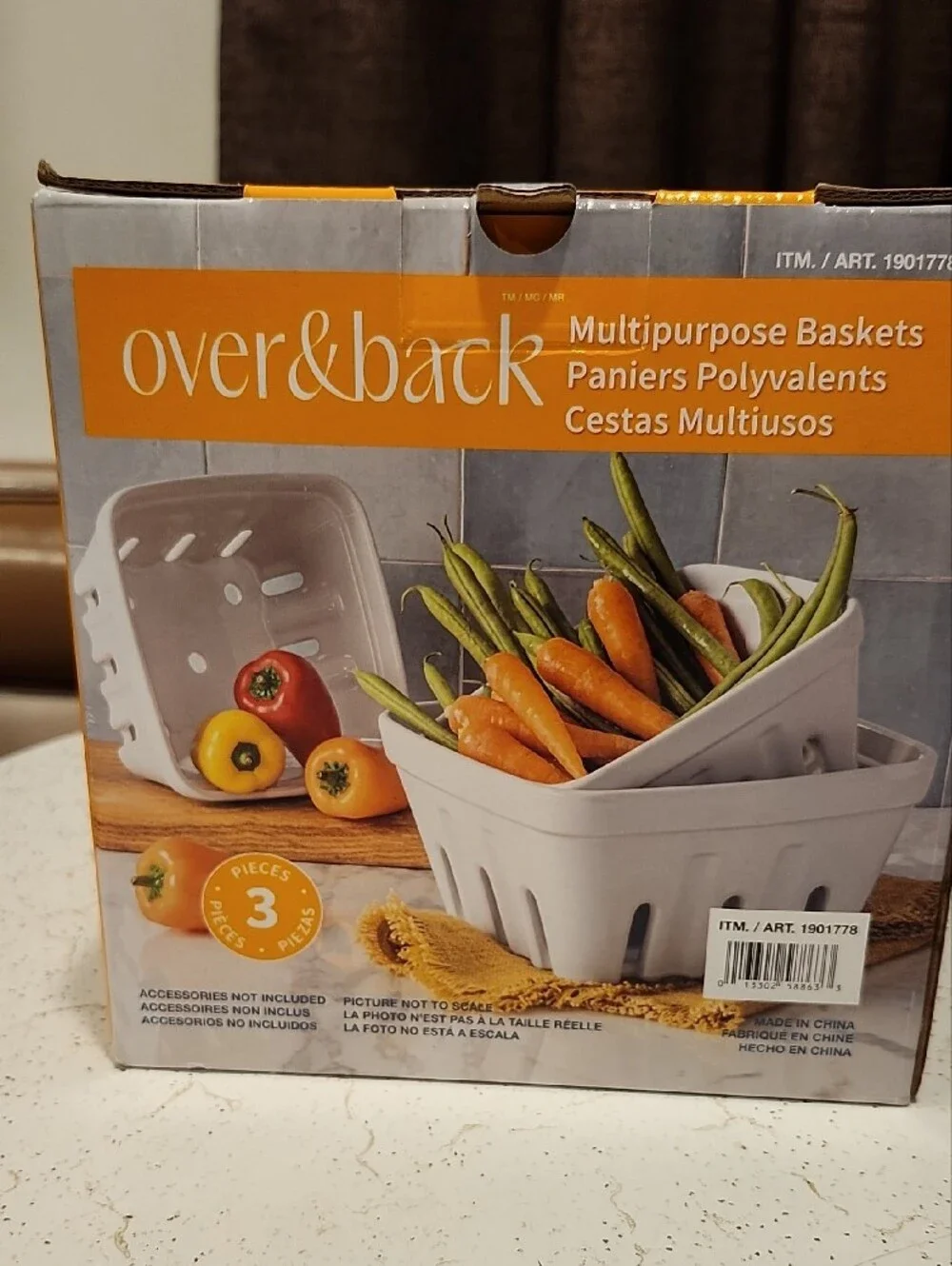 White Multipurpose Basket Set (3-Pack)